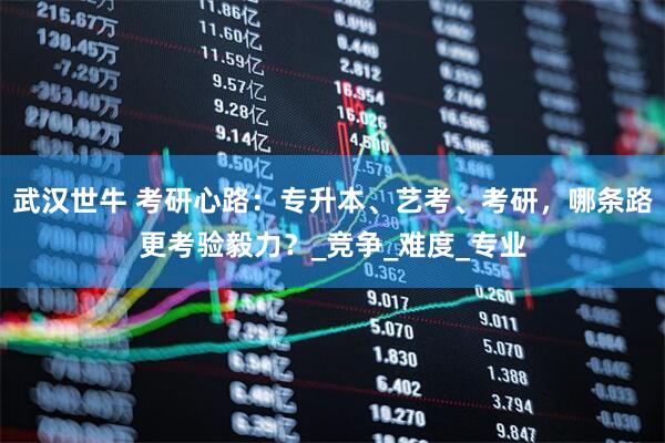 武汉世牛 考研心路：专升本、艺考、考研，哪条路更考验毅力？_竞争_难度_专业