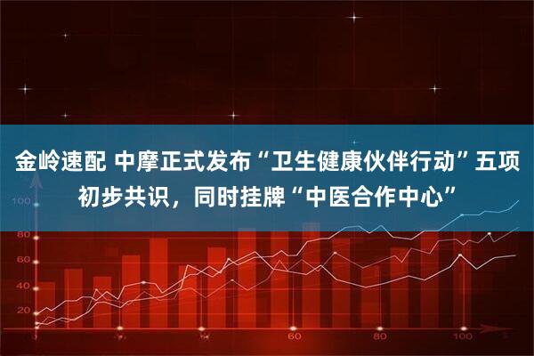 金岭速配 中摩正式发布“卫生健康伙伴行动”五项初步共识，同时挂牌“中医合作中心”