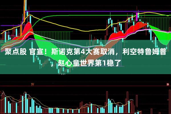 聚点股 官宣！斯诺克第4大赛取消，利空特鲁姆普，赵心童世界第1稳了